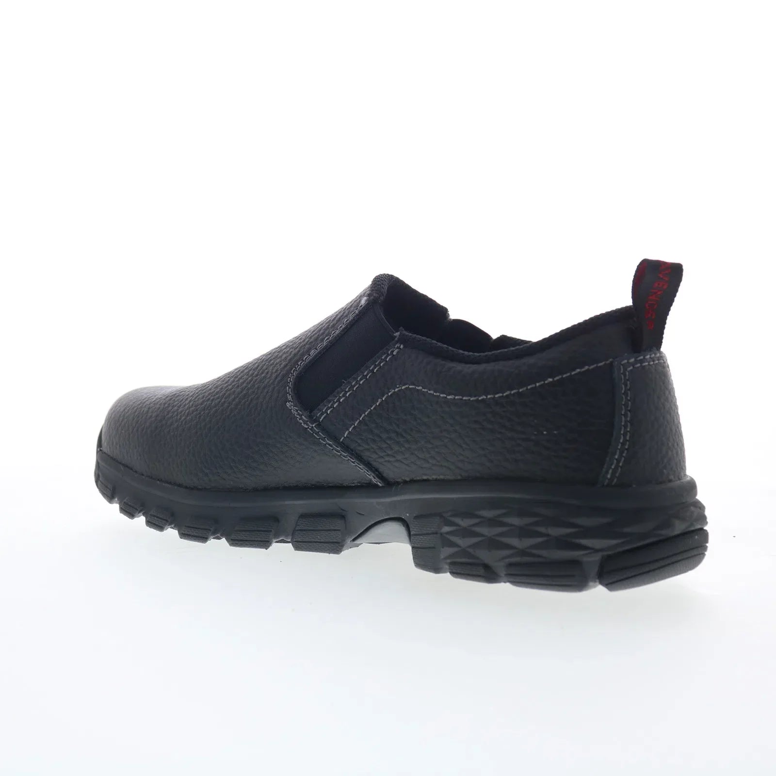 Avenger Flight Slip-On Alloy Toe A7001 Mens Black Wide Work & Safety Shoes