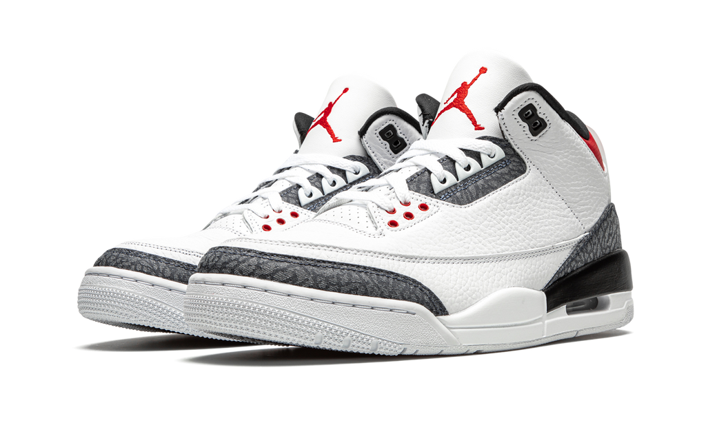 3 Retro SE DNM "Fire Red Denim" CZ6431 100