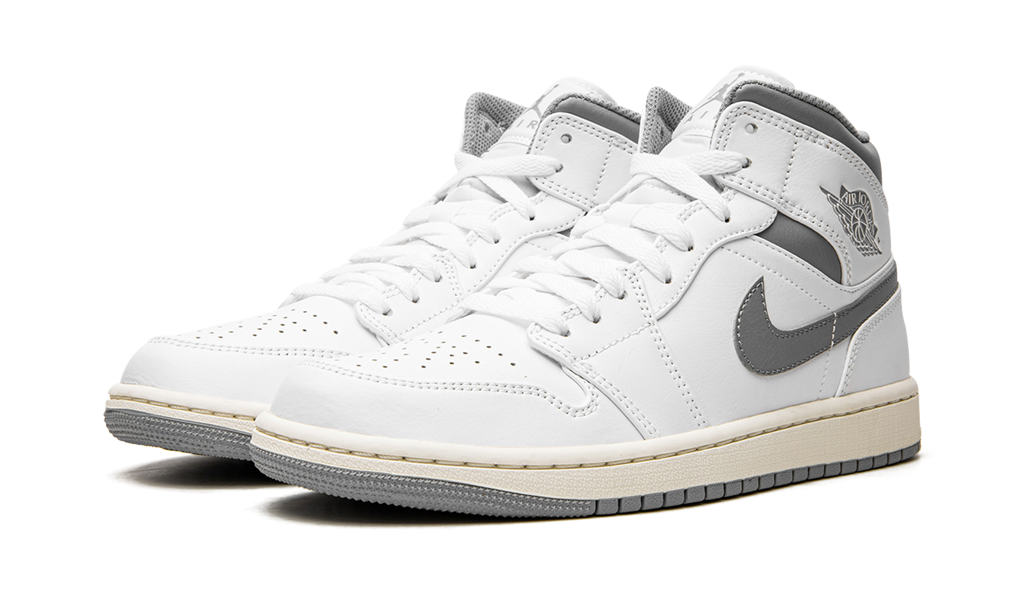 1 Mid "White / Stealth Grey" 554724 135