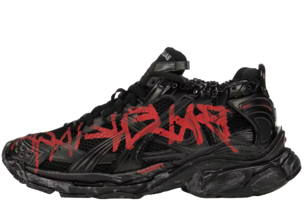Runner Graffiti Black Red
