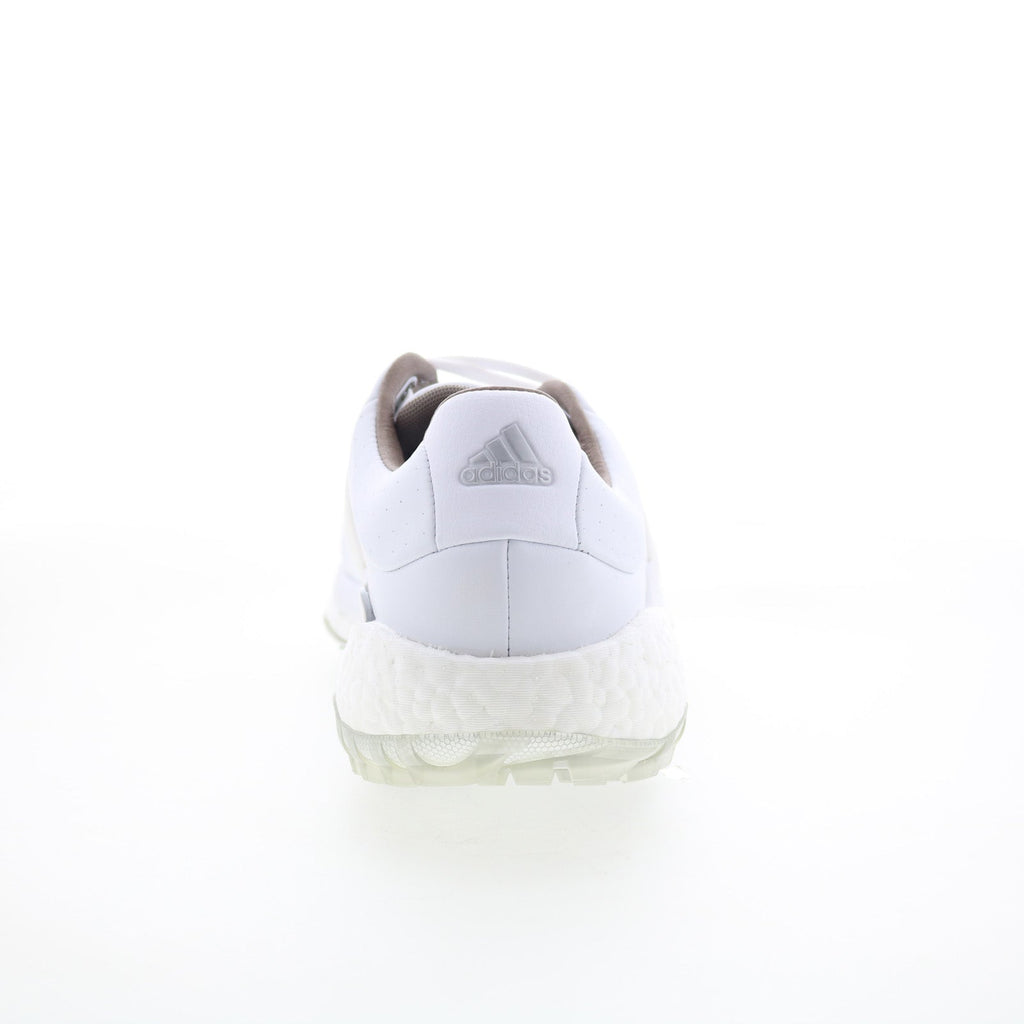Tour360 22 GV7245 Mens White Leather Lace Up Athletic Golf Shoes