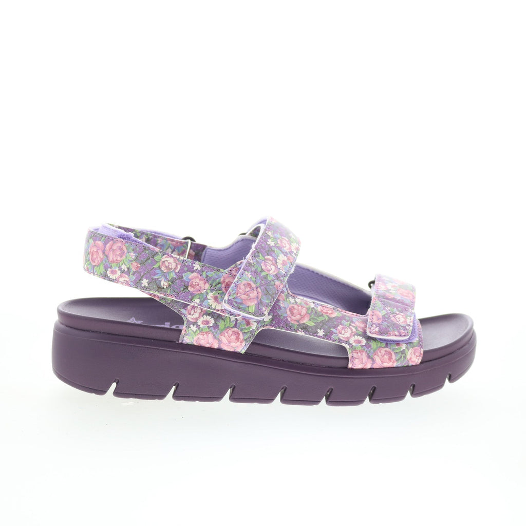 Alegria Henlee HLE-7436 Womens Purple Synthetic Strap Sandals Shoes