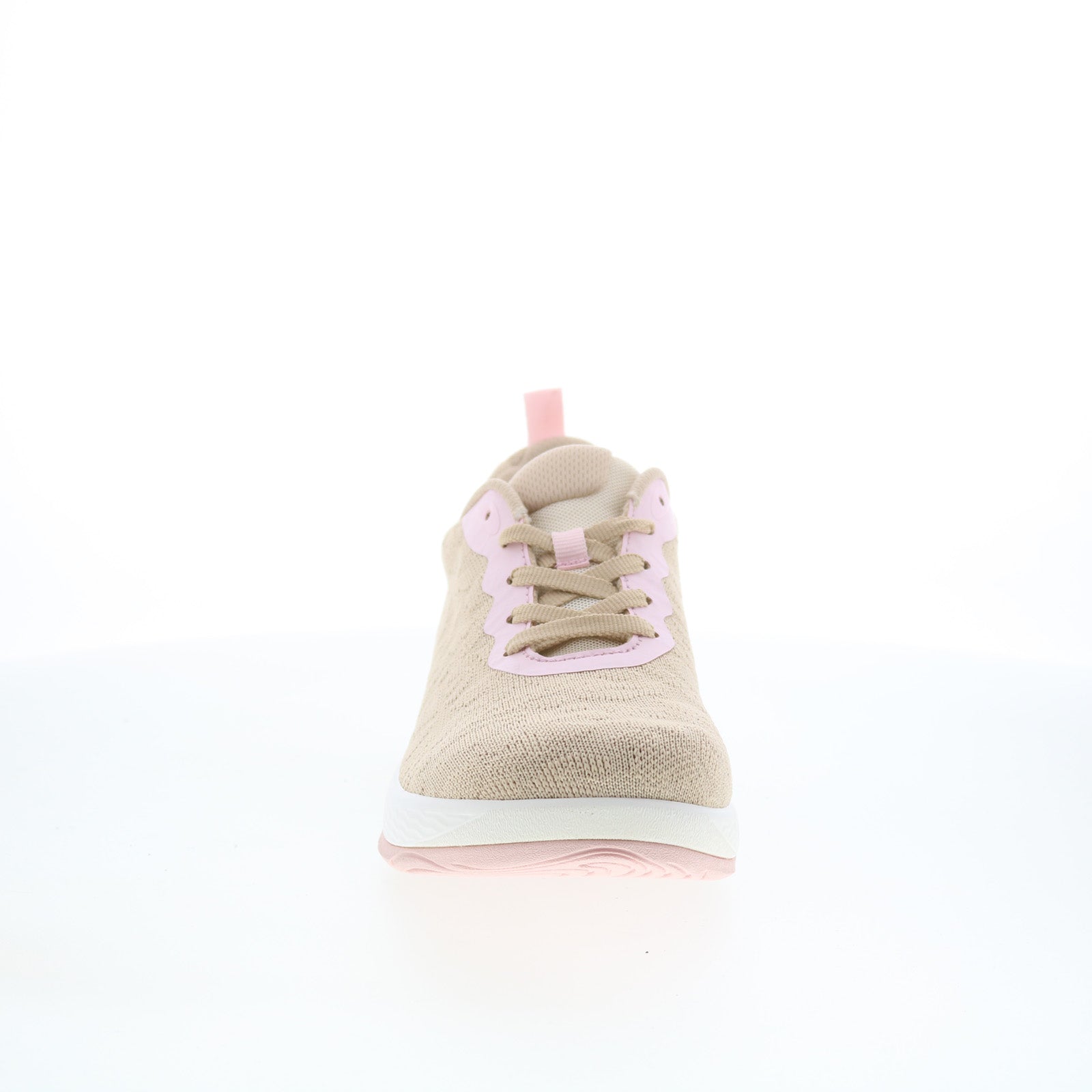 Alegria In8 IN8-6498 Womens Beige Canvas Lace Up Lifestyle Sneakers Shoes