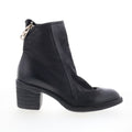 Jase Womens Black Leather Zipper Ankle & Booties Boots
