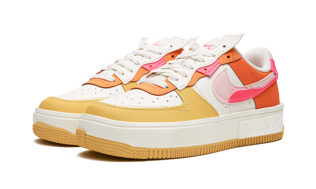 AIR FORCE 1 FONTANKA MNS WMNS"Summit White/Solar Flare/Medium Soft Pink/Hyper Pink" DX2675 100