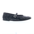 Jordan Womens Black Leather Hook & Loop Mary Jane Flats Shoes