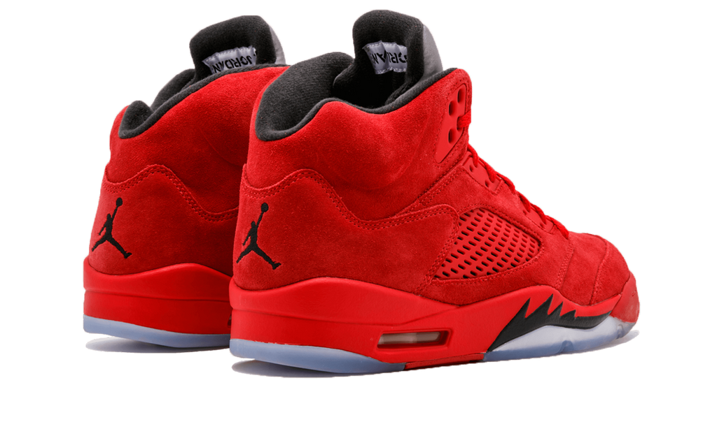 5 Retro "Red Suede" 136027 602