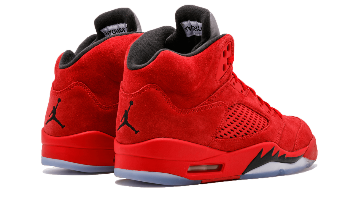 5 Retro "Red Suede" 136027 602