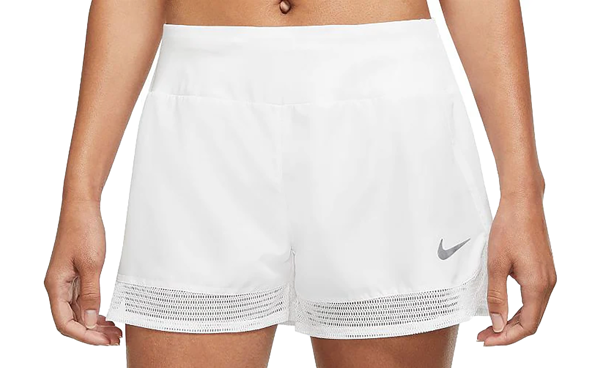 DRI-FIT RUNNING LINED SHORTS MESH HEM WMNS"White" DM7737 100