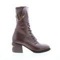 Layne Womens Brown Leather Zipper Casual Dress Boots