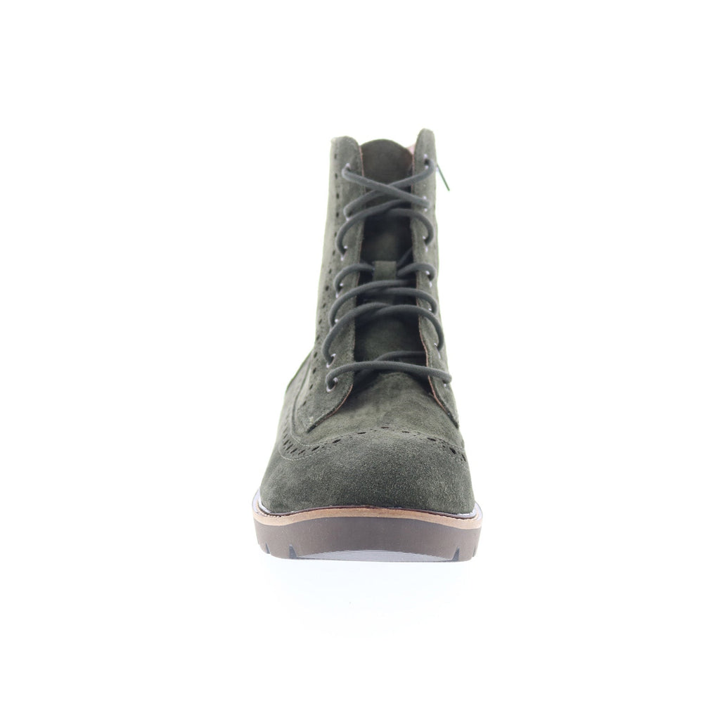 Aetrex Margot LL504 Womens Green Suede Lace Up Casual Dress Boots