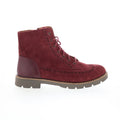 Aetrex Margot LL509 Womens Red Suede Lace Up Casual Dress Boots