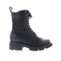 Lockwood Womens Black Leather Lace Up Casual Dress Boots