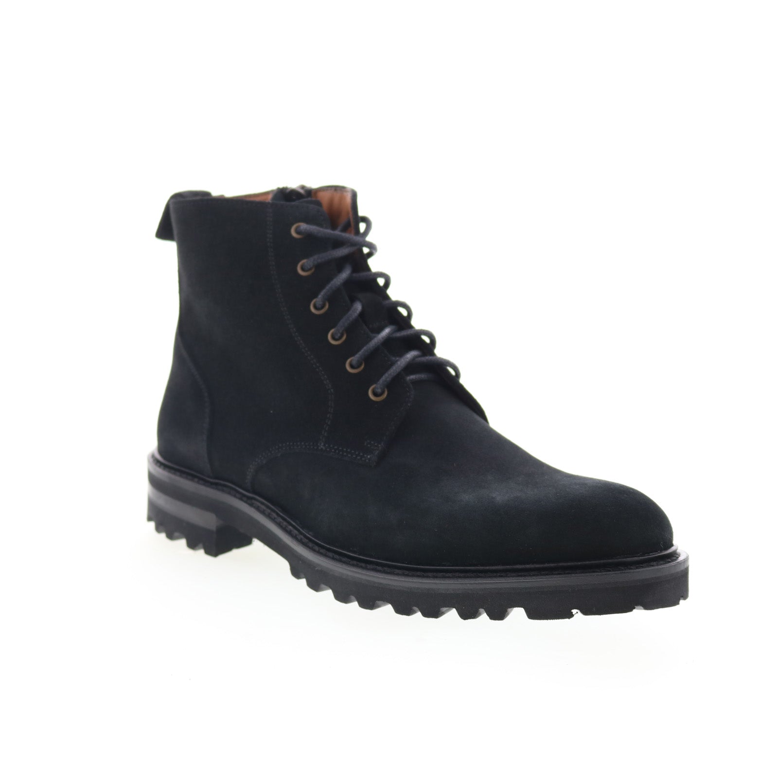 Aquatalia Leaston Waterproof M078001 Mens Black Suede Casual Dress Boots