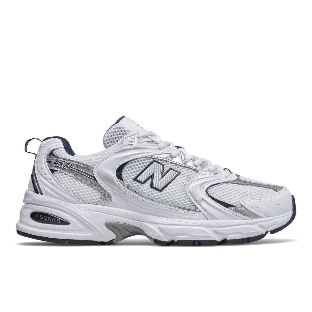 Unisex 530 in White with Natural Indigo