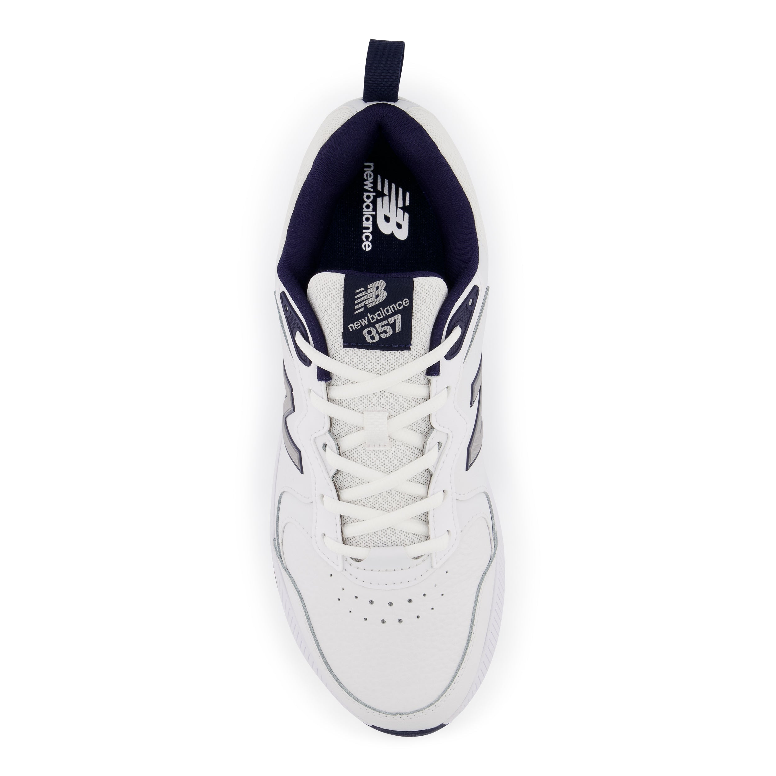 Men's MX857v3 in White with Navy and Rain Cloud