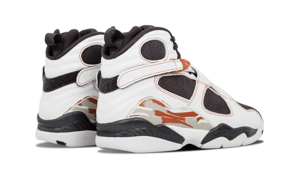 8 Retro LS "WHITE / ANTHRACITE - DARK ORANGE" 317258 104