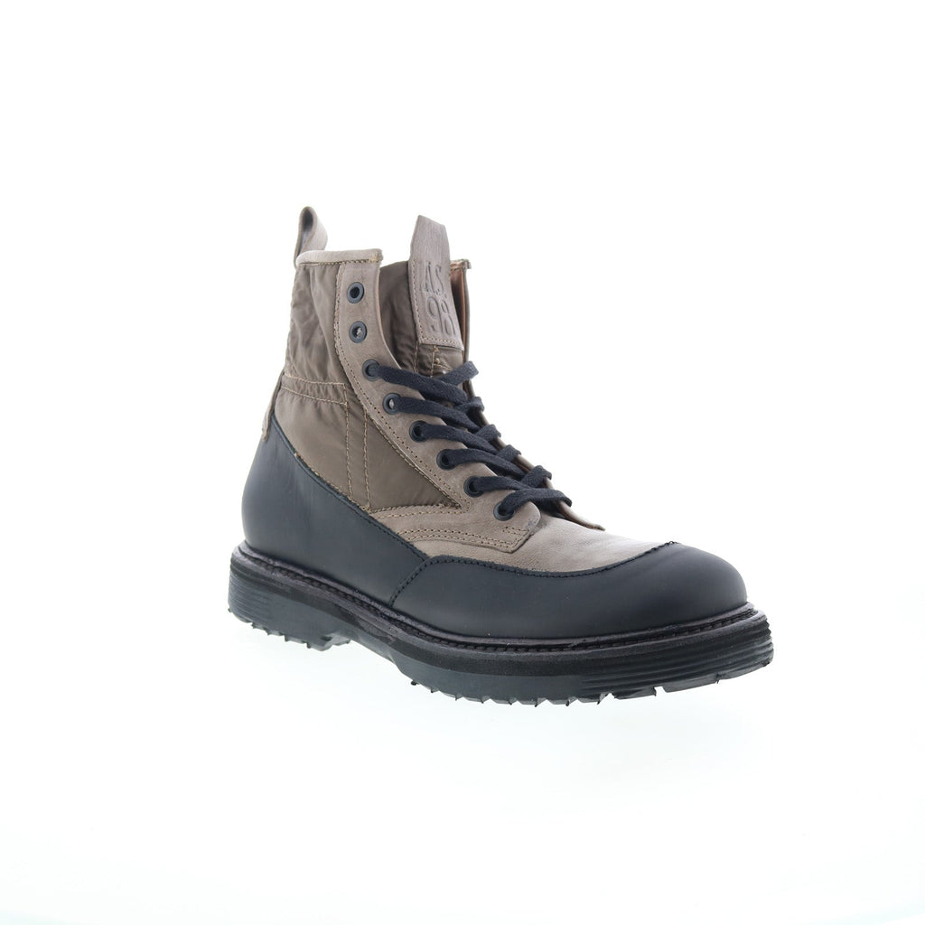 Rupert Mens Gray Synthetic Lace Up Casual Dress Boots