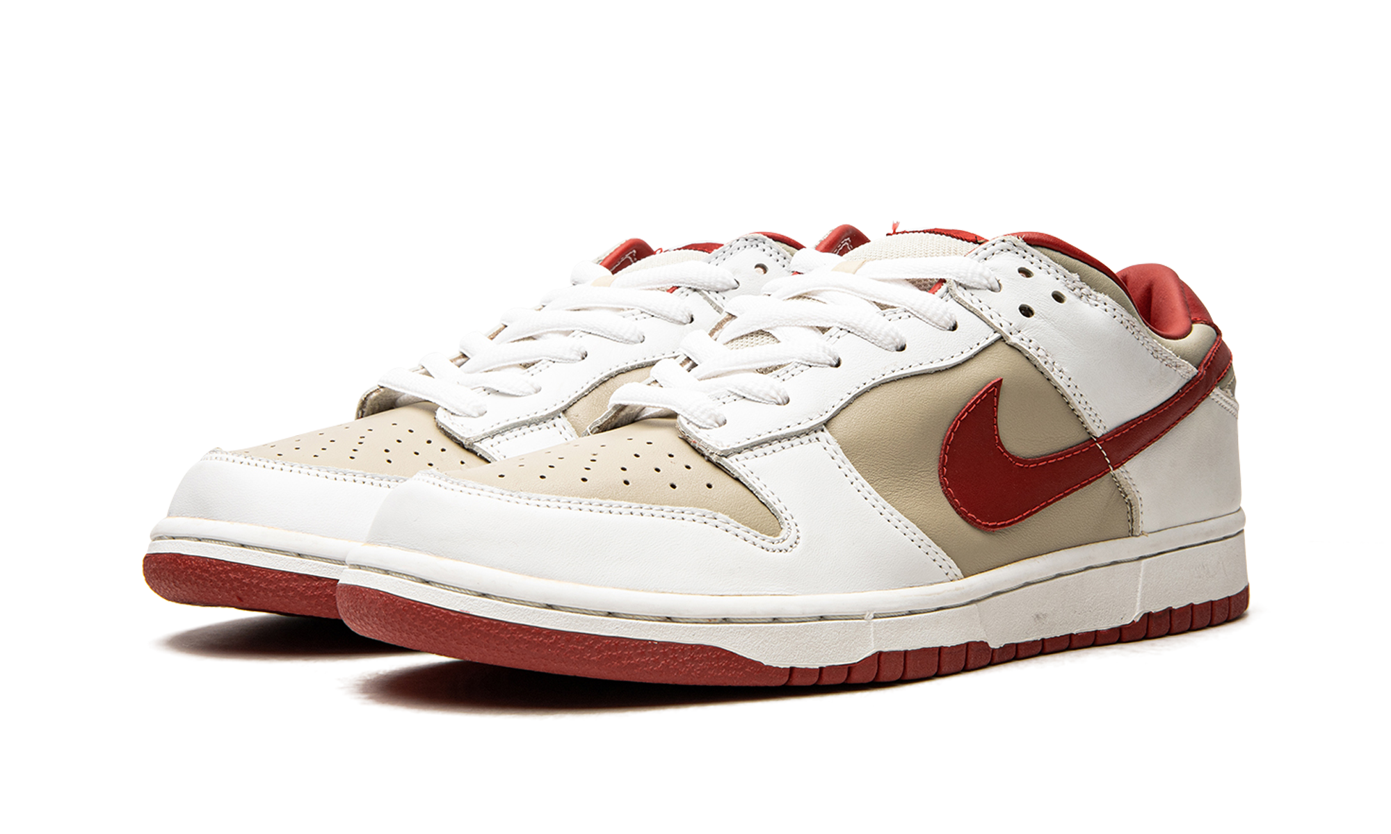 DUNK LO PRO MNS WMNS"Light Stone Varsity Red"