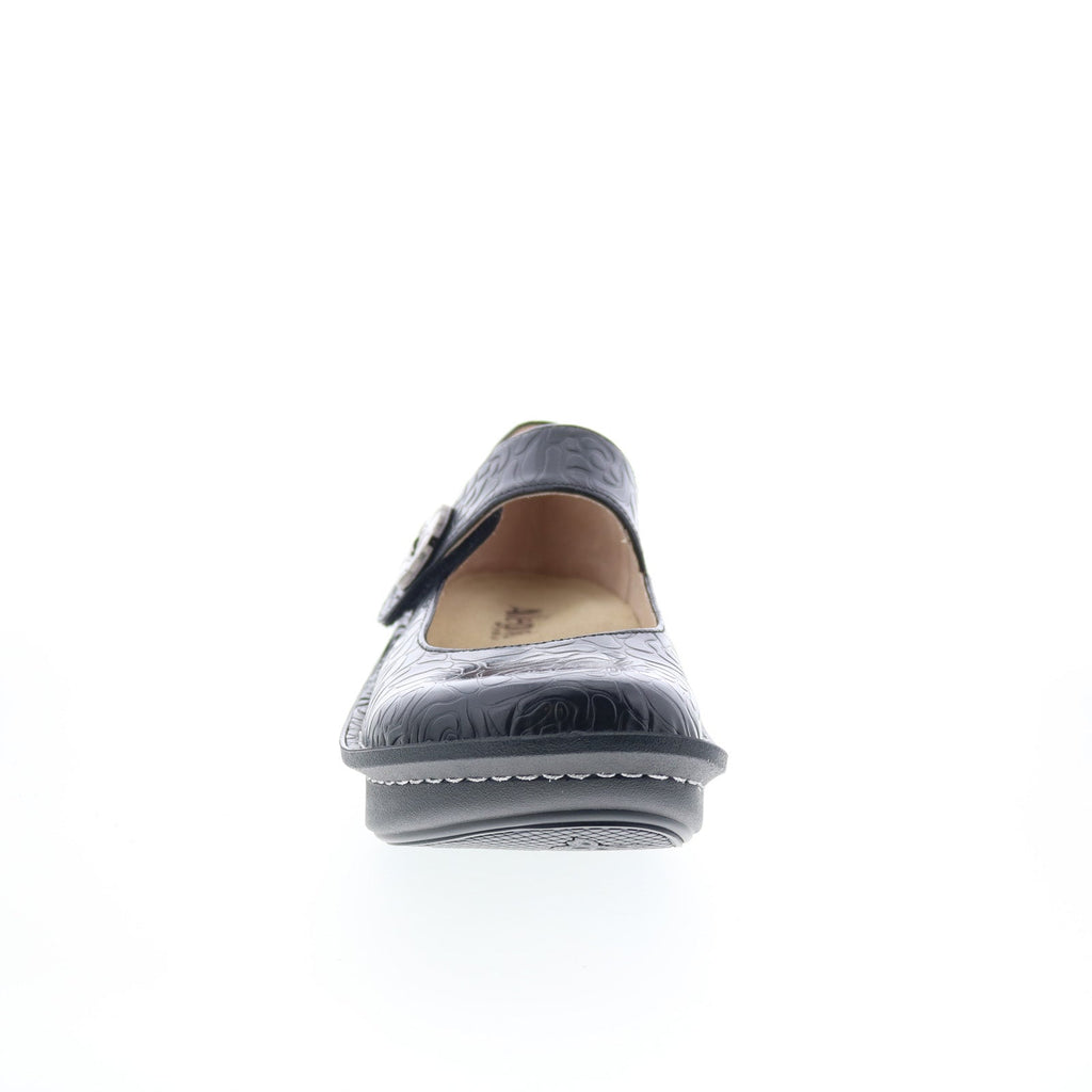 Alegria Paloma PAL-531 Womens Black Leather Slip On Mary Jane Flats Shoes