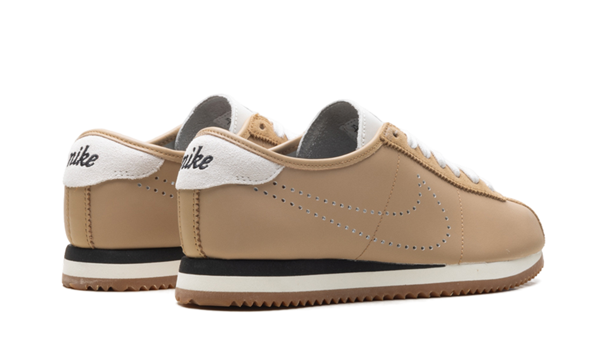 Cortez Leather WMNS"Perforated Swoosh - Pale Shale" HQ1841 200