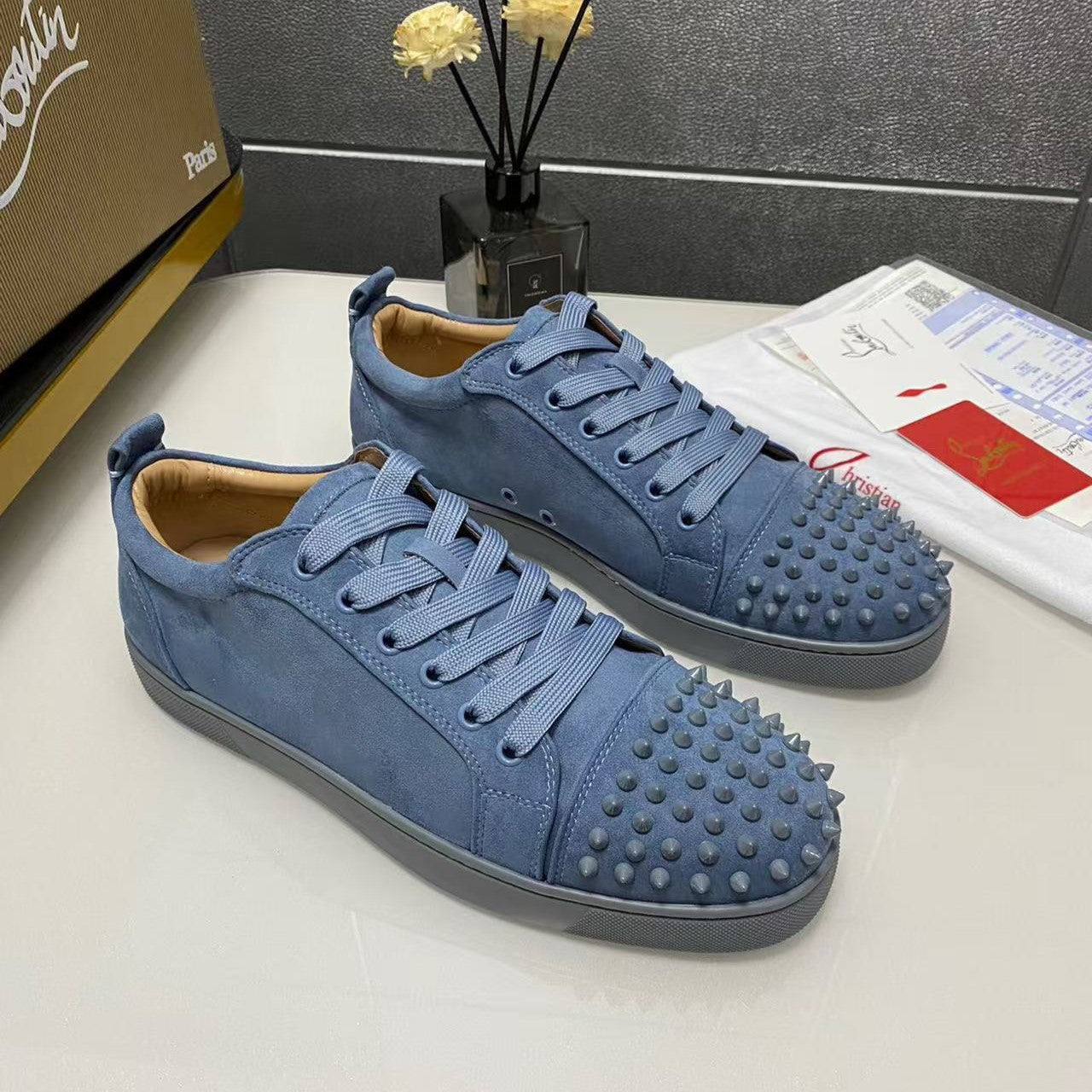 Louis Junior Spikes Orlato Flat Panorama Blue