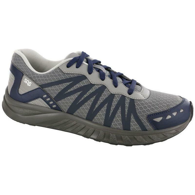 Men's Pursuit Lace Up Sneaker in Gray/Navy