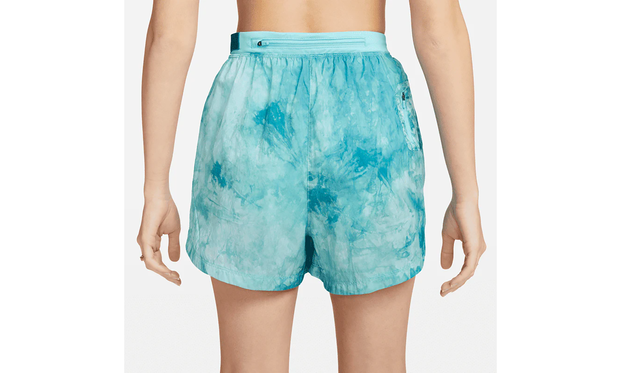 DRI-FIT REPEL MID-RISE 3" BRIEF-LINED TRAIL RUNNING SHORTS W/ POCKETS WMNS"Blue/Teal" DX1021 085