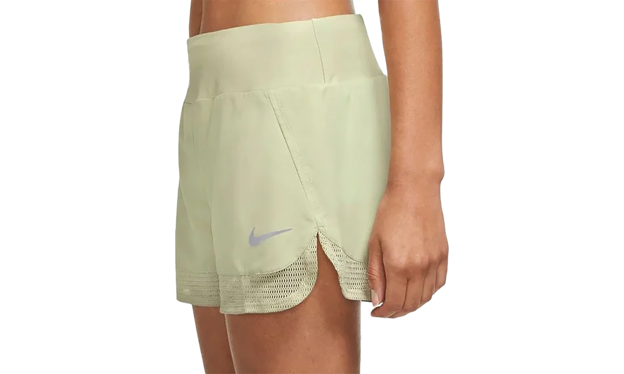 DRI-FIT RUNNING LINED SHORTS MESH HEM WMNS"Olive" DM7737 371