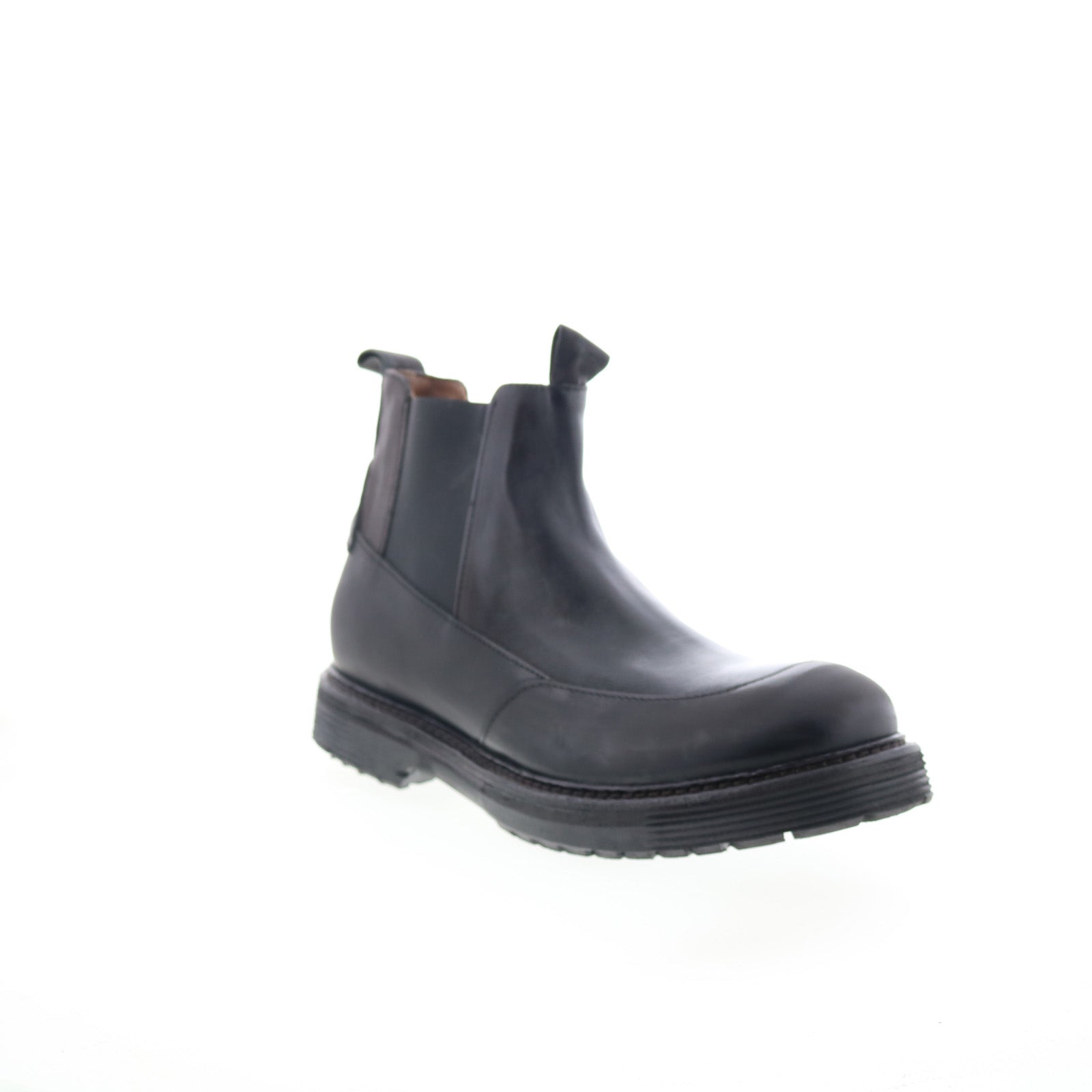Ronny Mens Black Synthetic Slip On Chelsea Boots