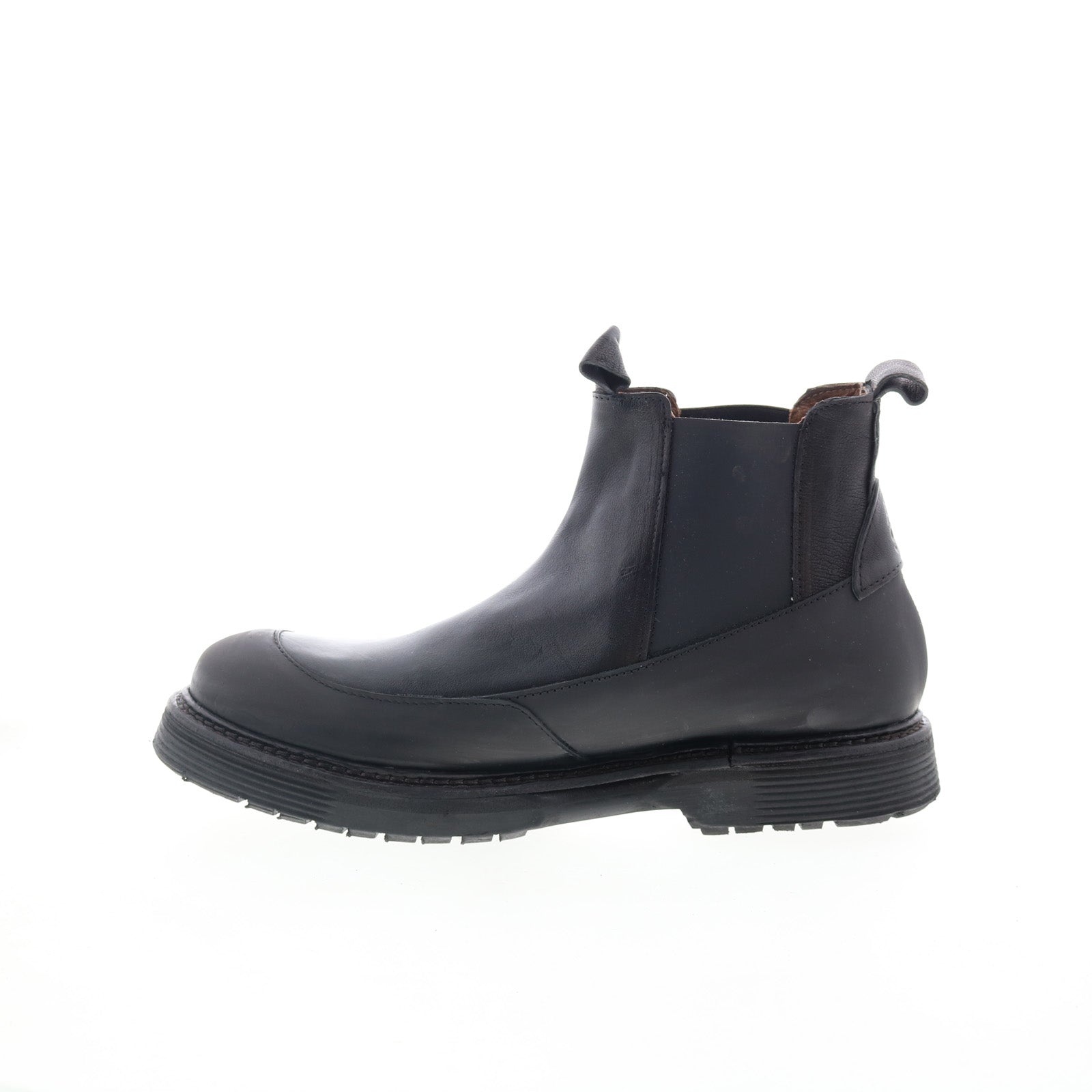 Ronny Mens Black Synthetic Slip On Chelsea Boots