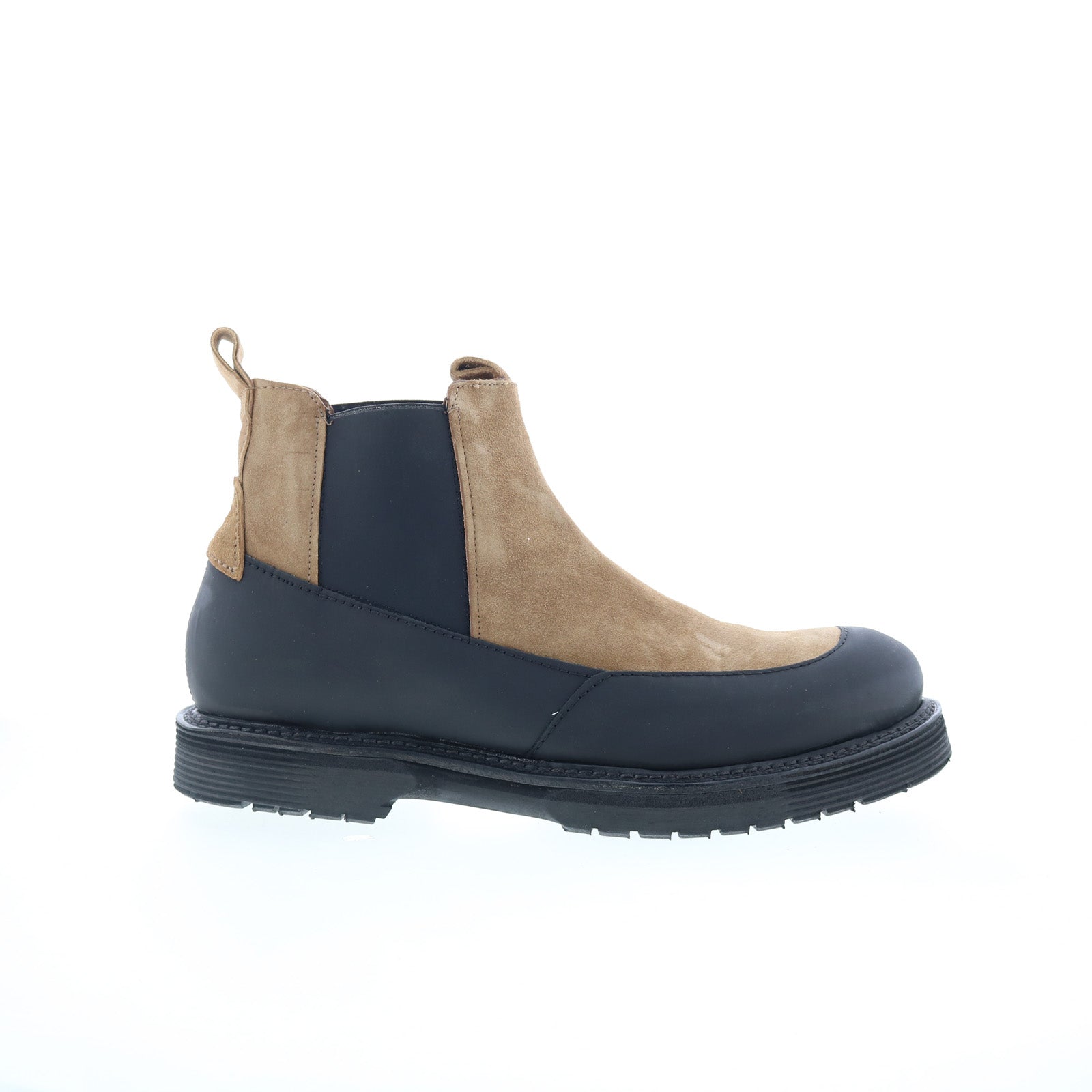 Ronny Mens Brown Synthetic Slip On Chelsea Boots