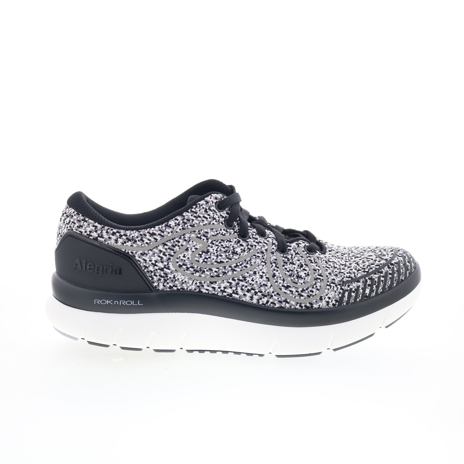 Alegria Roll On RRR2-7499W Womens Gray Wide Canvas Lifetsyle Sneakers Shoes