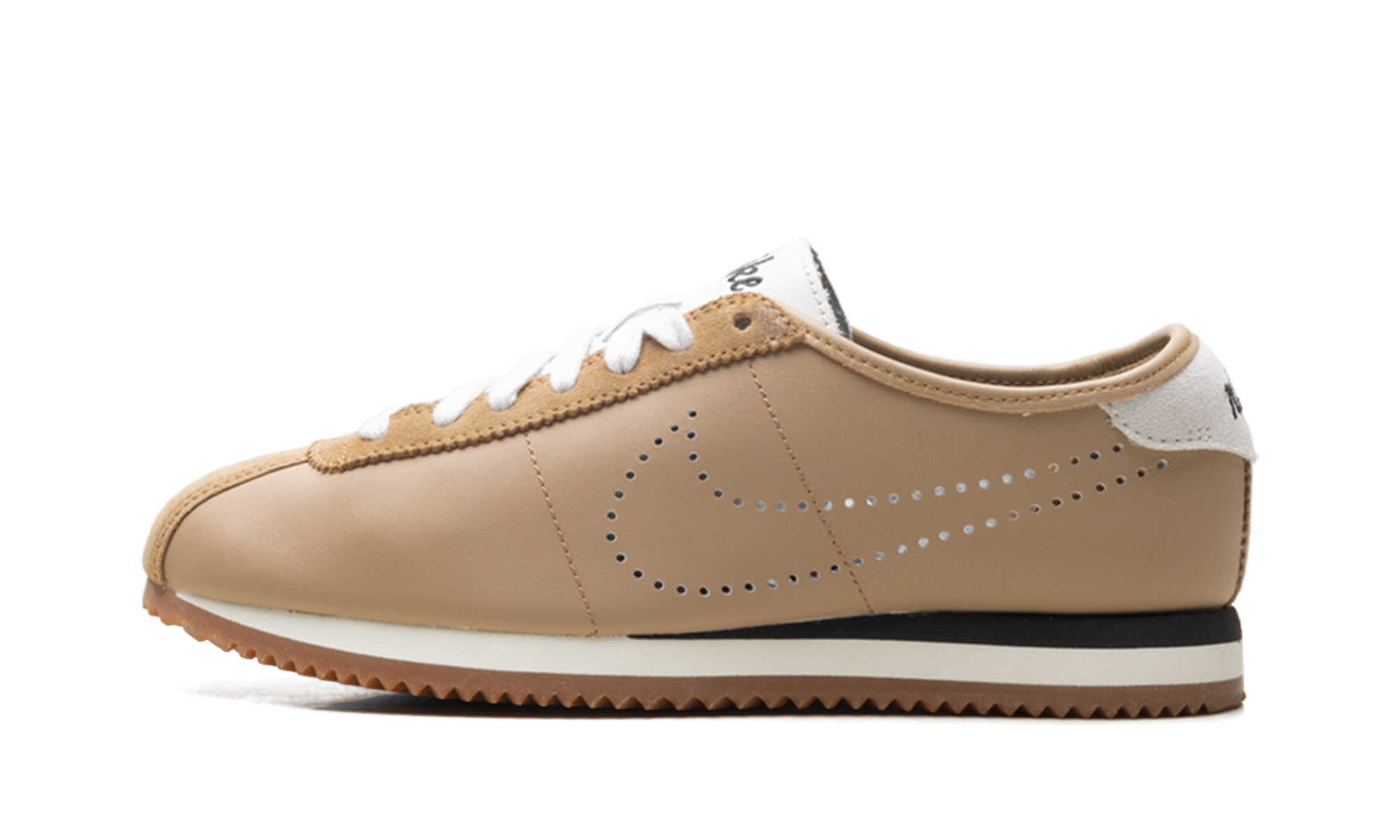 Cortez Leather WMNS"Perforated Swoosh - Pale Shale" HQ1841 200