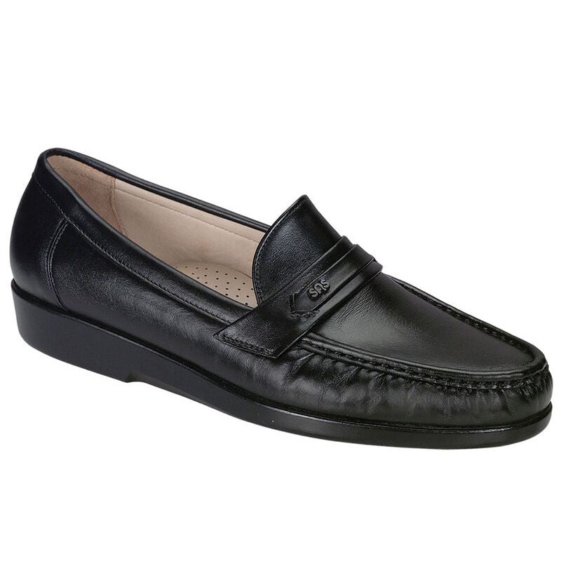 Men's Ace Slip On Loafer in Black Leather