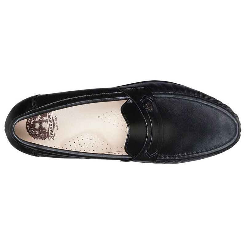 Men's Ace Slip On Loafer in Black Leather