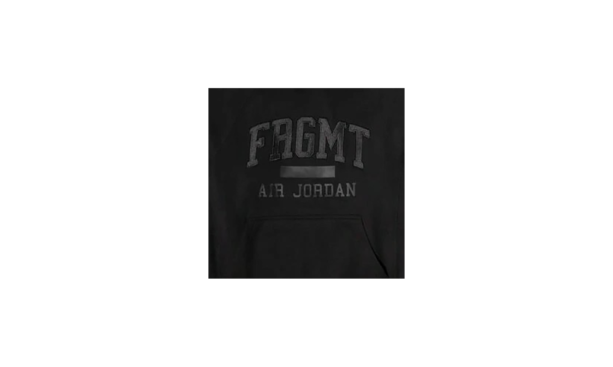 PULLOVER HOODIE "Fragment Design - Black" DA2983 010