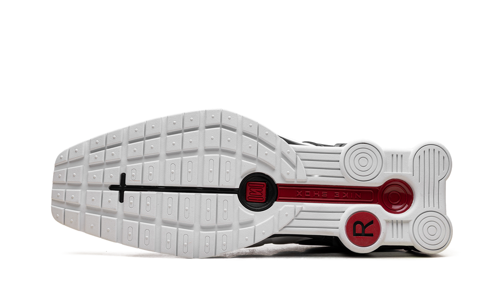 Shox MR4 Mule"Martine Rose Metallic Platinum Varsity Red" IM5420 100