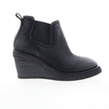 Talen Womens Black Leather Slip On Ankle & Booties Boots