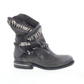 Torey Womens Black Leather Zipper Casual Dress Boots