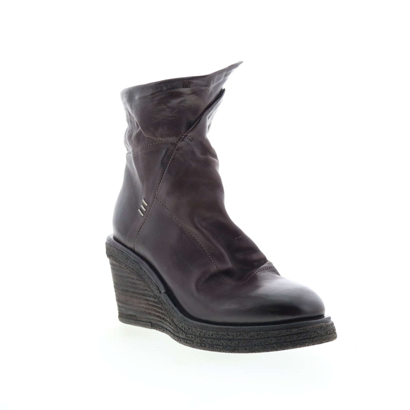 Tremont Womens Brown Leather Zipper Casual Dress Boots