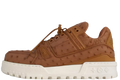 Brown Ostrich Trainer Maxi Brown/White