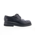 Tylor Womens Black Leather Lace Up Oxford Flats Shoes