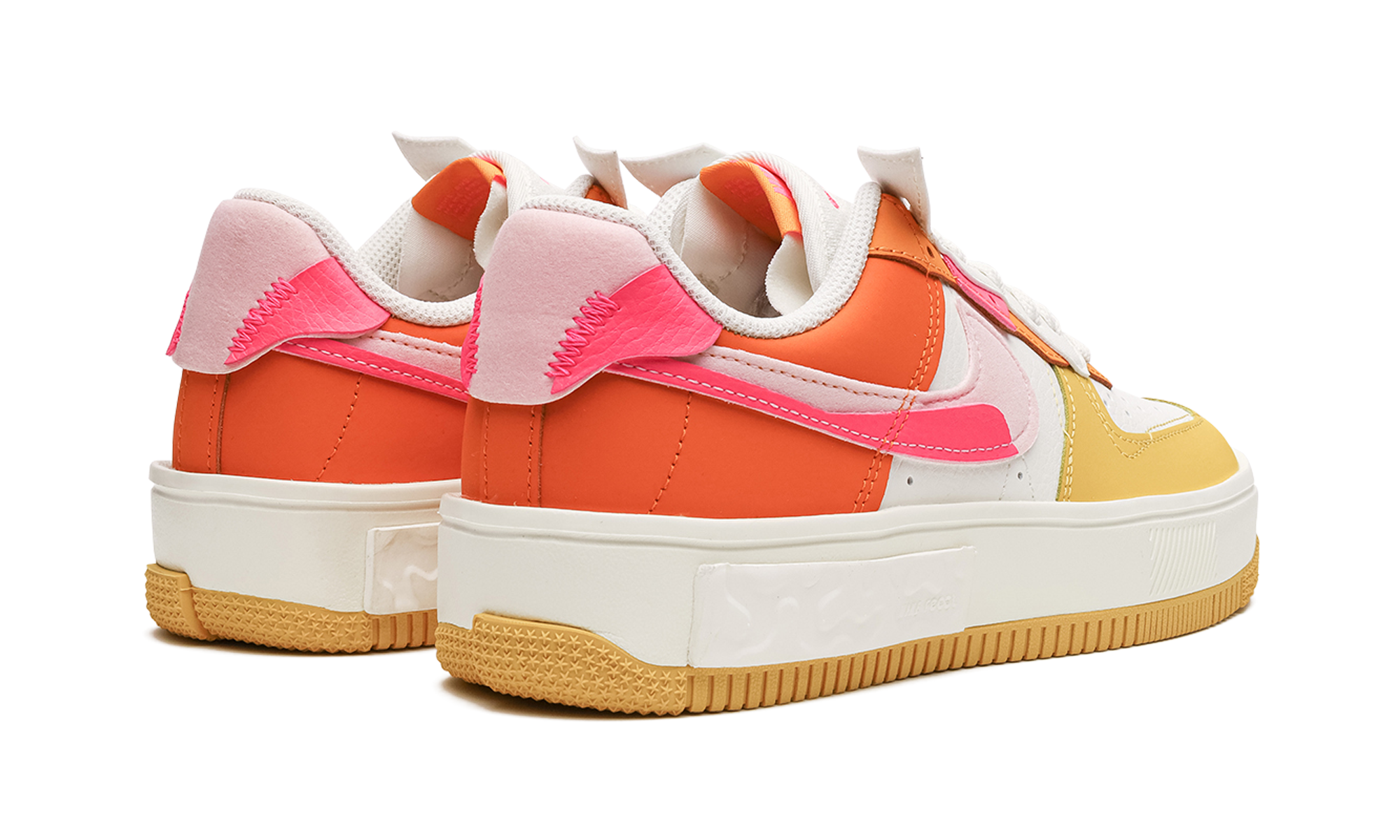 AIR FORCE 1 FONTANKA MNS WMNS"Summit White/Solar Flare/Medium Soft Pink/Hyper Pink" DX2675 100