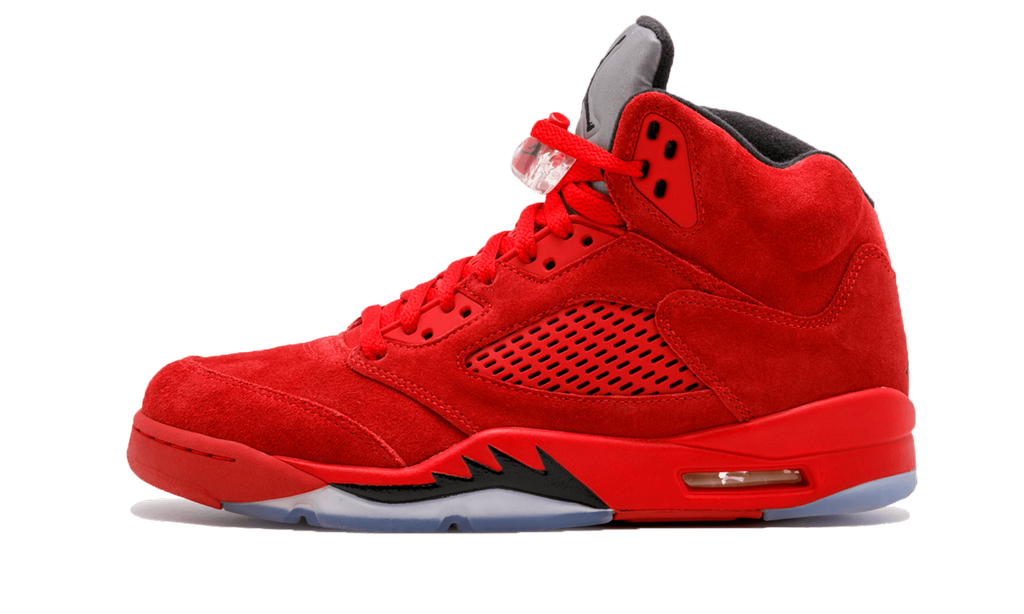 5 Retro "Red Suede" 136027 602