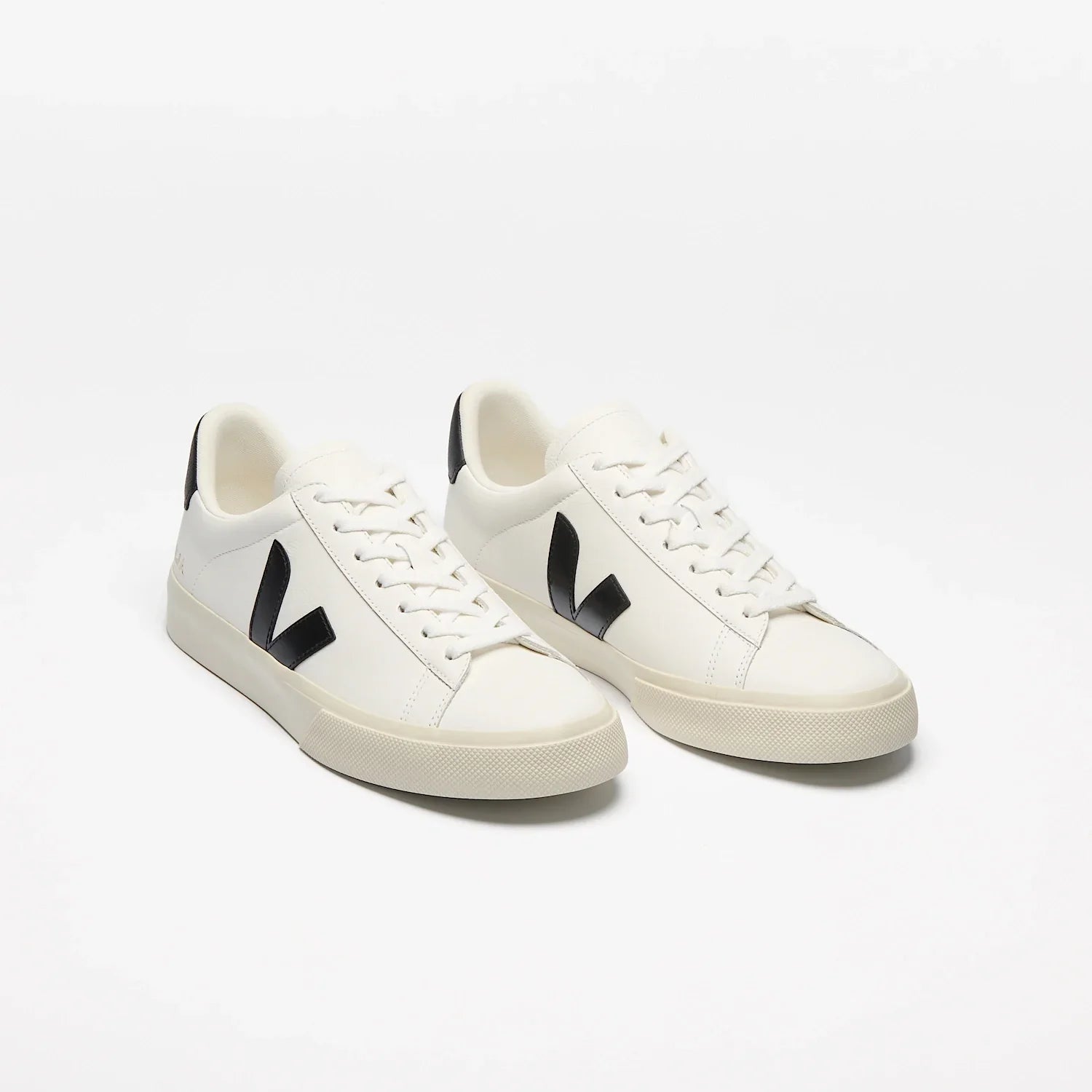 Women's Campo Leather in White Black