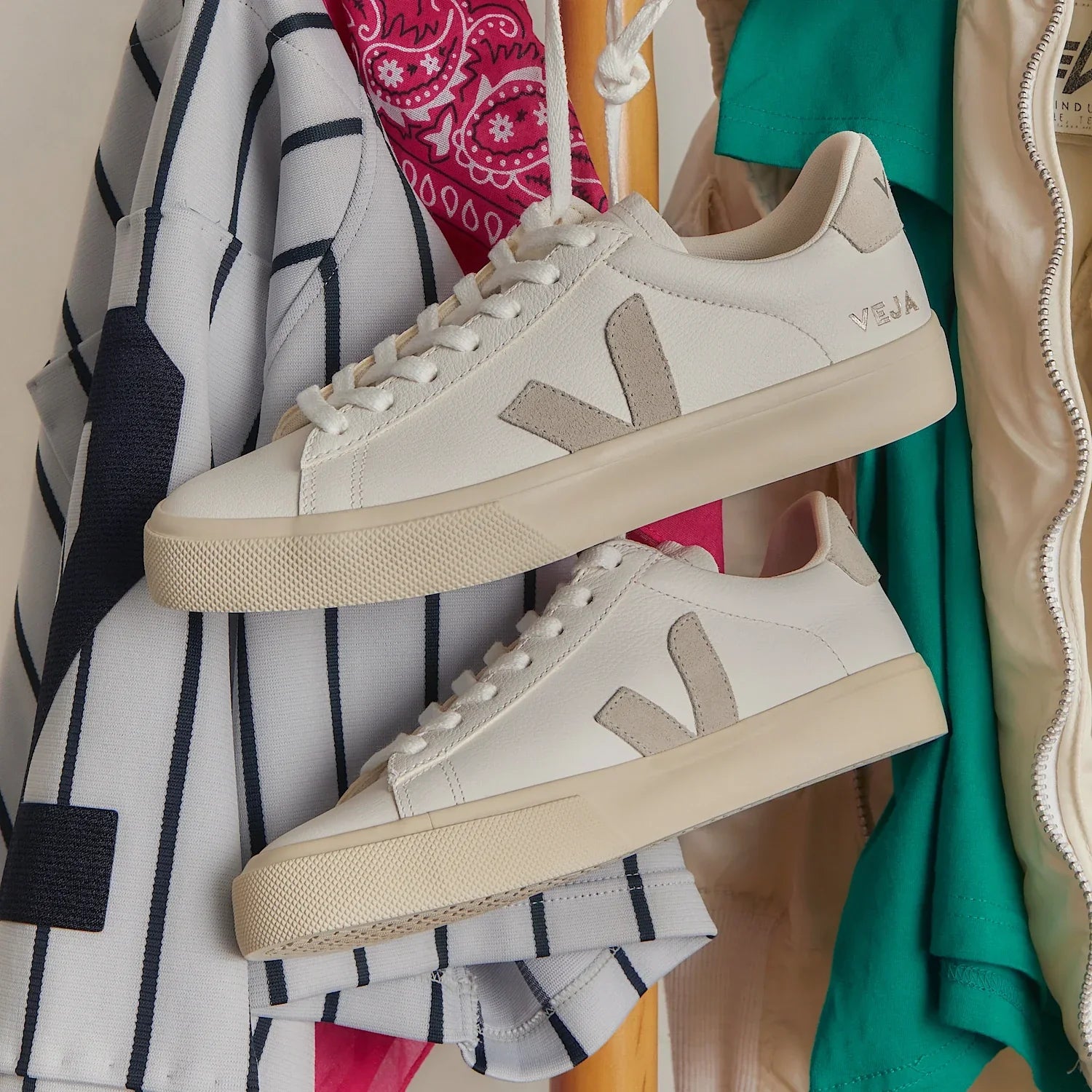 Women's Campo Leather in White Natural