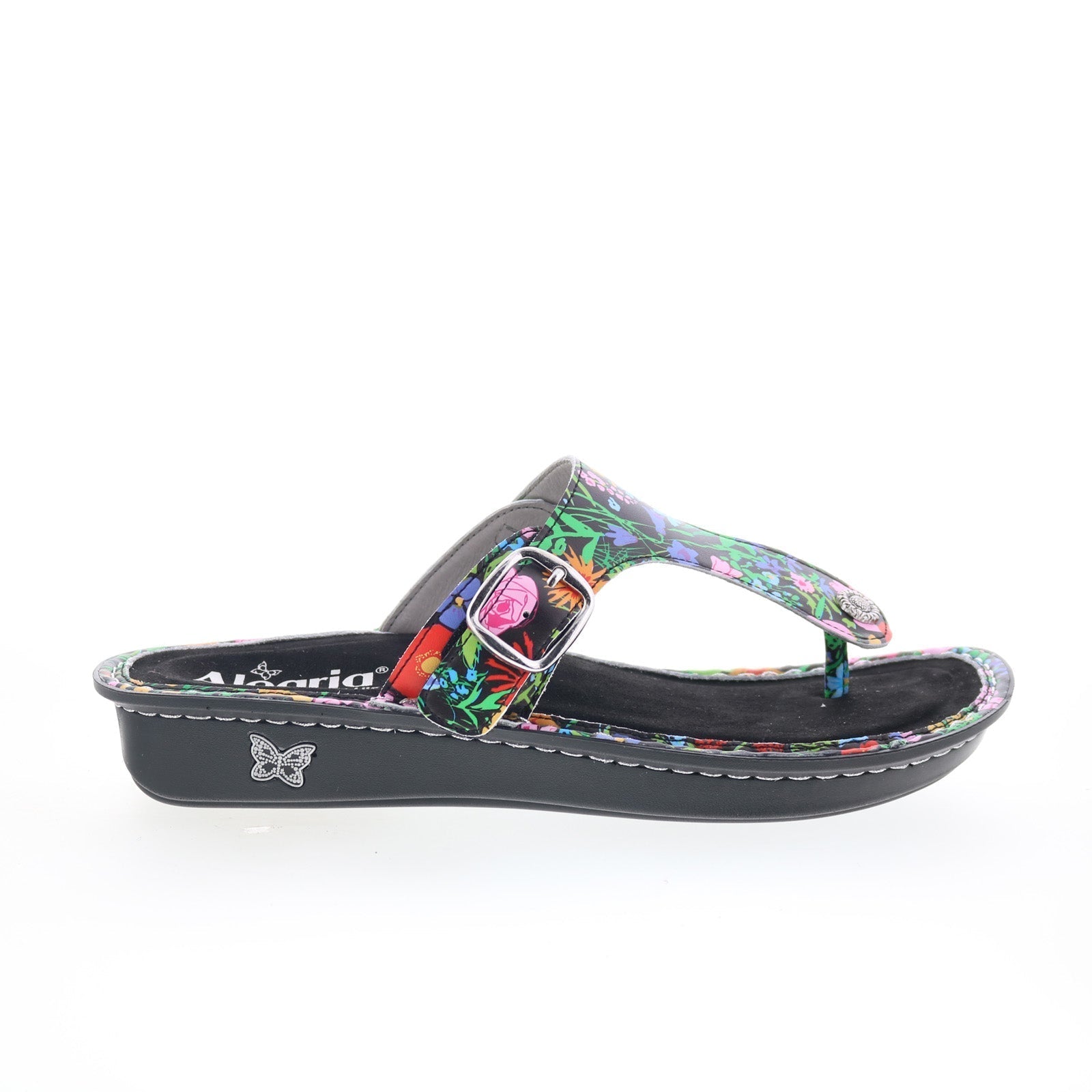 Alegria Vella Sweet Emotions VEL-7411 Womens Black Flip-Flops Sandals Shoes