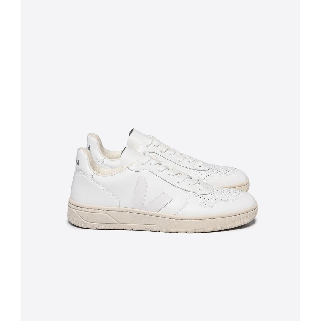 Women's V-10 Leather Sneaker in White