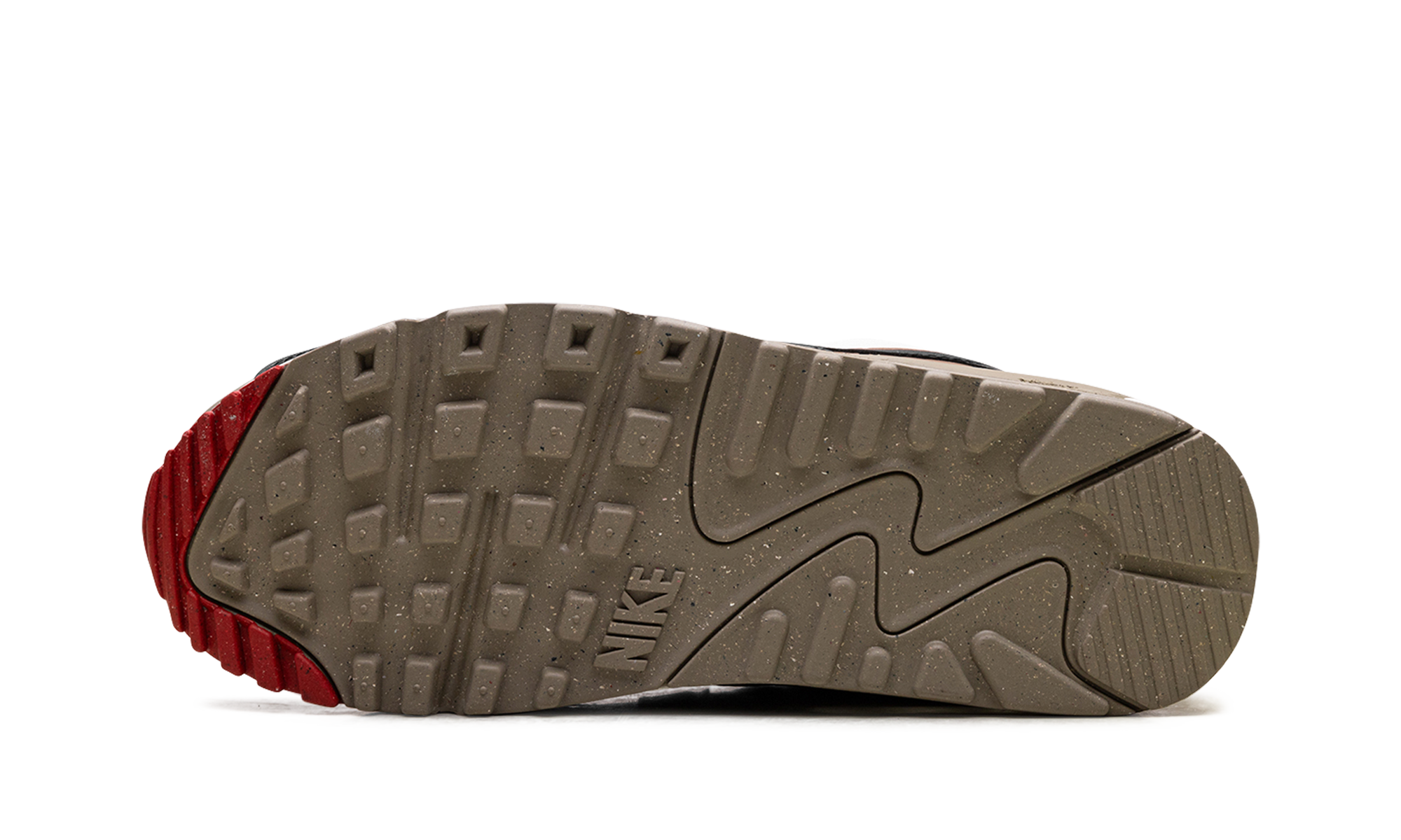 Air Max 90 WMNS "Phantom Black Fire Red Light British Tan" DH8010 005